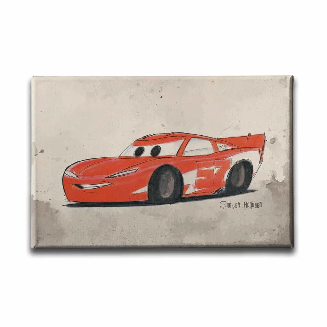 Simsek Mcqueen Kanvas Tablo