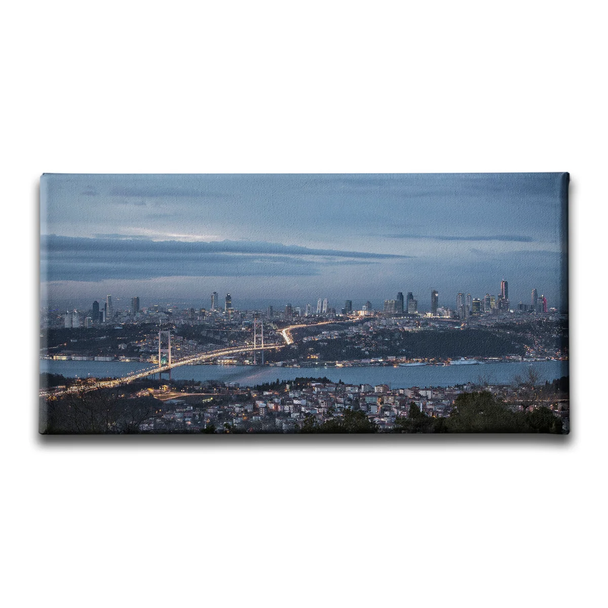 Istanbul Panoramik Kanvas Tablo